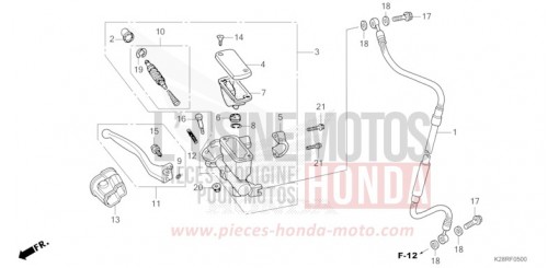 FRONT BRAKE MASTER CYLINDER CRF125FBS de 2025